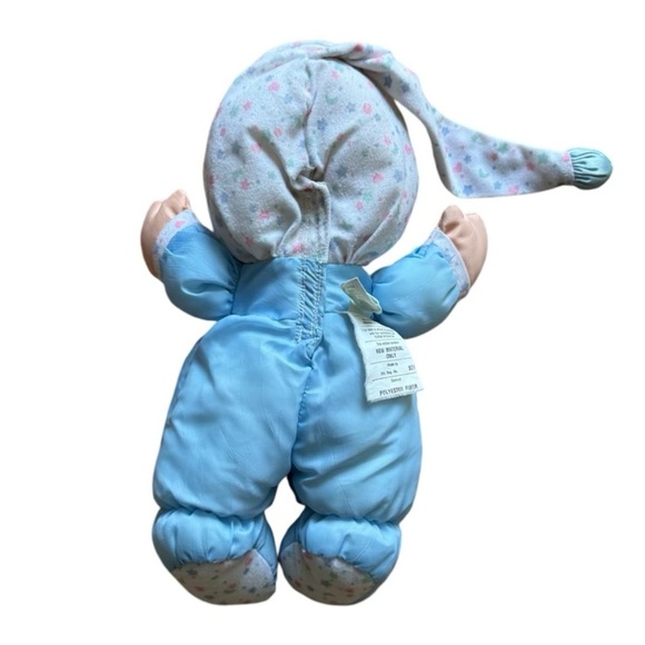 VTG 1991 Fisher-Price Puffalump Kids Plush Snuggle Doll Blue Moon Star No Light - Picture 3 of 4